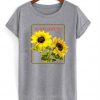 sun flowers seeds t-shirt