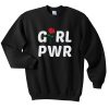 girl power rose sweatshirt