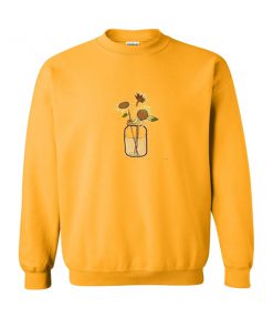 sun flower in the pot sweatshirt