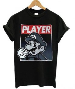 super mario player t-shirt