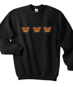 three butterfly sweatshirt