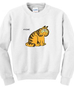 anime garfield sweatshirt