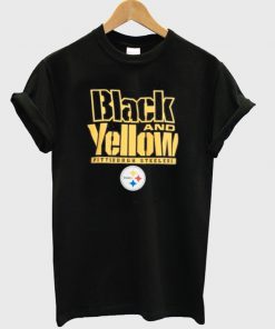 black and yellow t-shirt