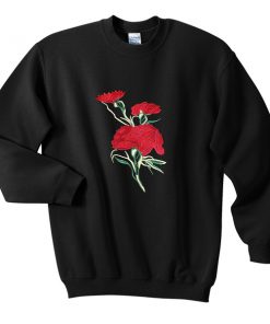flowers sweatshirt