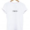 hero font t-shirt
