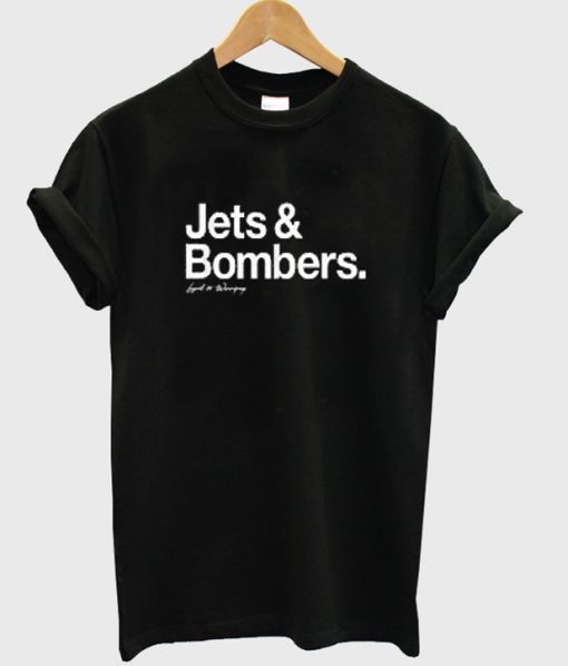 jets and bombers t-shirt
