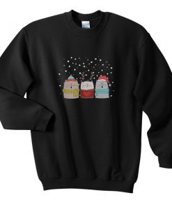 three cat sing christmas sweatshirt