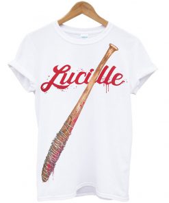 walking dead lucille baseball bat t-shirt