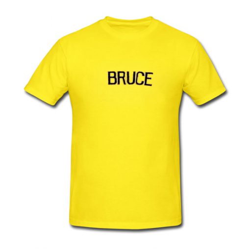 bruce font tshirt