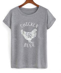 chicken and beer t-shirt