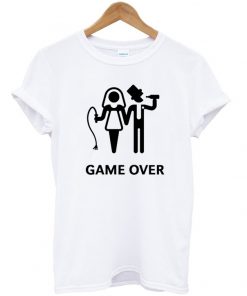 game over married t-shirt