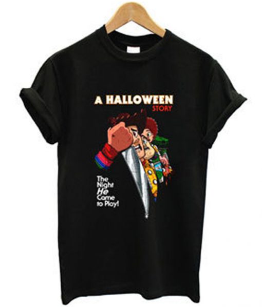 a halloween story the night he come to play t-shirt