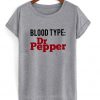 blood type dr pepper t-shirt