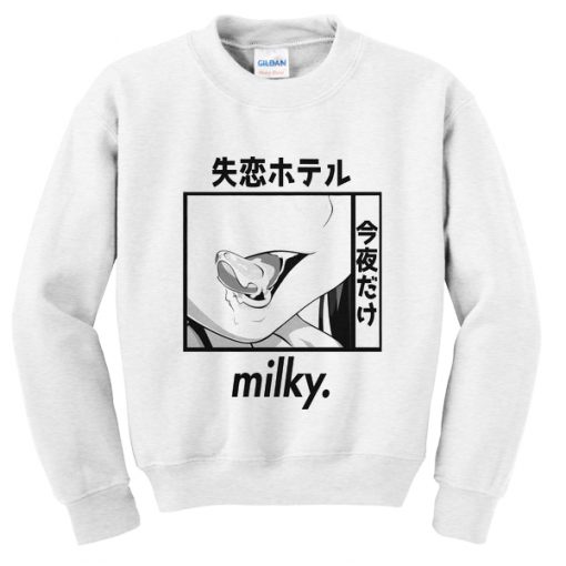 milky sweatshirt