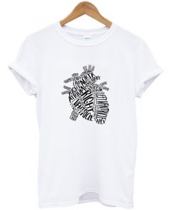 anatomical heart t-shirt