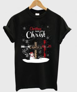 christmas begins with christ t-shirt