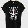 pregnant skeleton t-shirt