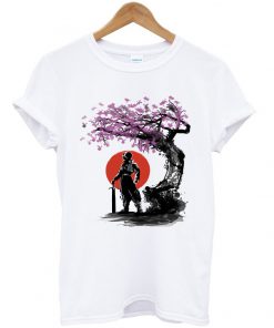 thrunks under the cherry blossom tree dragon ball t-shirt