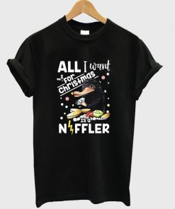 all i want for christmas is a niffler t-shirt