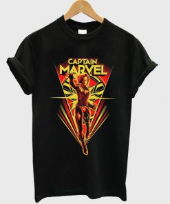 captain marvel flying V t-shirt