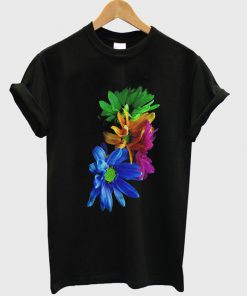 flower rainbow t-shirt