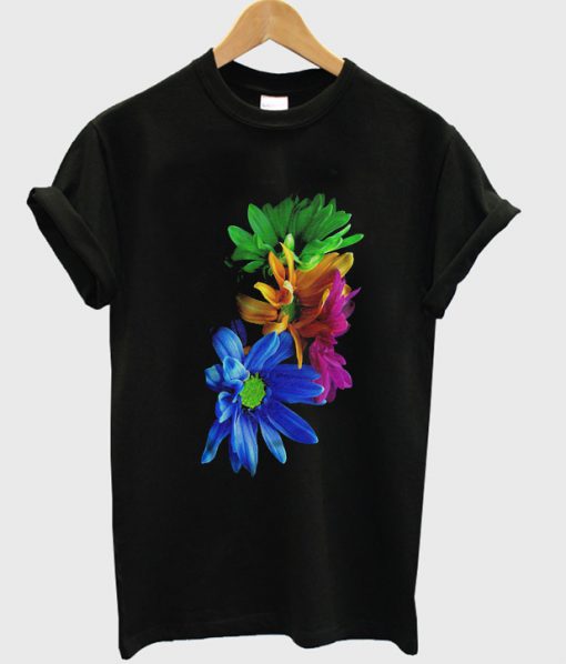 flower rainbow t-shirt