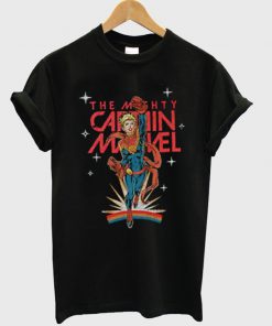 the mighty captain marvel t-shirt