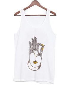 henna lotus yoga tank top