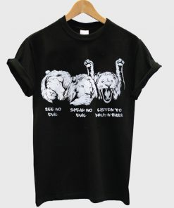 drum and bass lions t-shirt