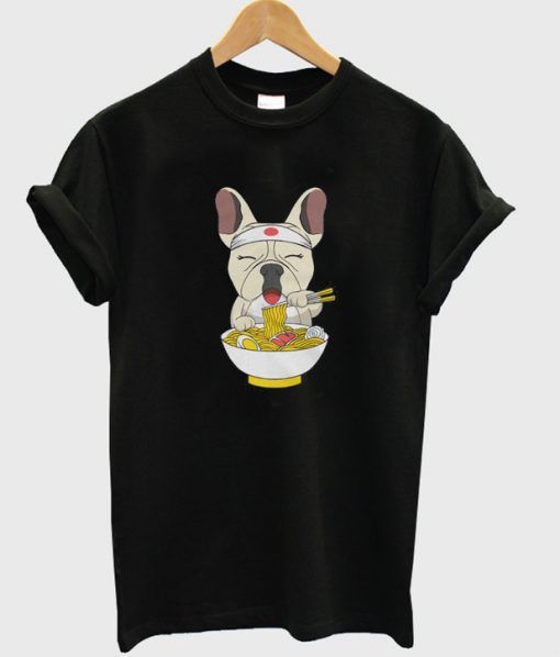 japanese ramen doggy t-shirt