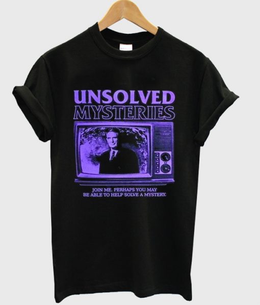 unsolved mysteries t-shirt