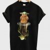 baby yoda waer mirror reflection yoda t-shirt