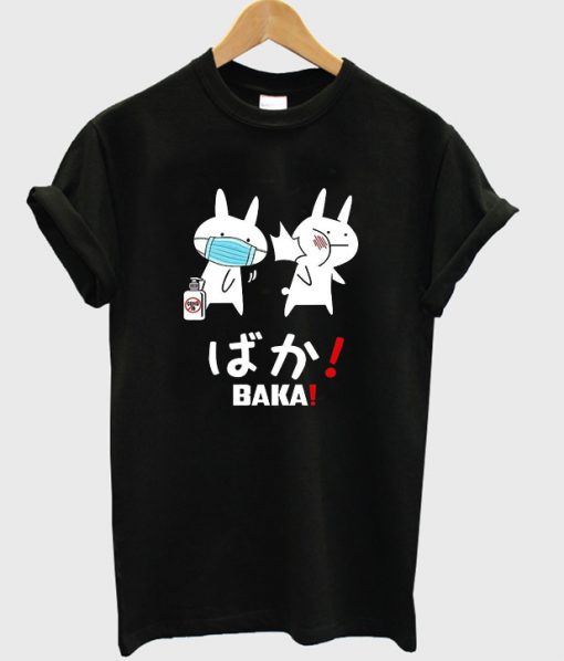 baka social distancing t-shirt