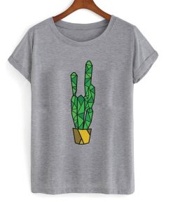geometric cactus t-shirt