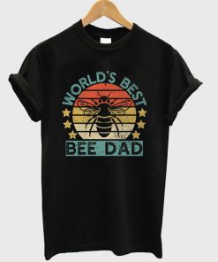 world's best bee dad t-shirt