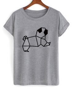 pug origami t-shirt