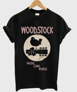 woodstock music love peace t-shirt