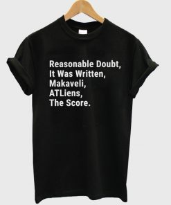 reasonable doubt t-shirt