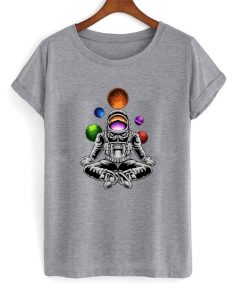 yoga astronaut t-shirt