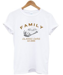 family classic car t-shirt