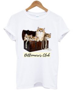 billionaire's club cat t-shirt