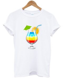 rainbow cocktail t-shirt