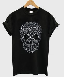 bicycle skull t-shirt