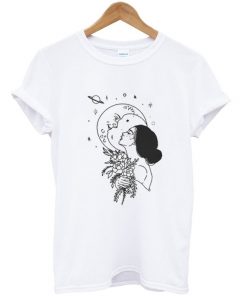 girl and the moon t-shirt