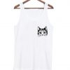 cat pocket tank top