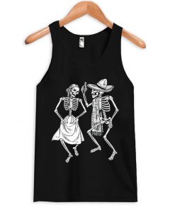 dancing skeleton tank top