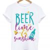 beer lime sunshine t-shirt