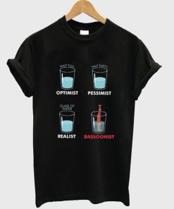 glass of water bassoonist t-shirt