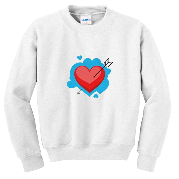 heart sweatshirt