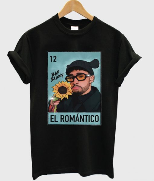 bad bunny sun flower el romantico t-shirt